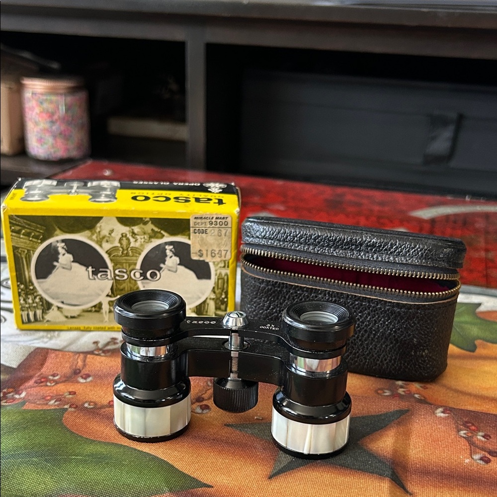Tasco Black and White Binoculars